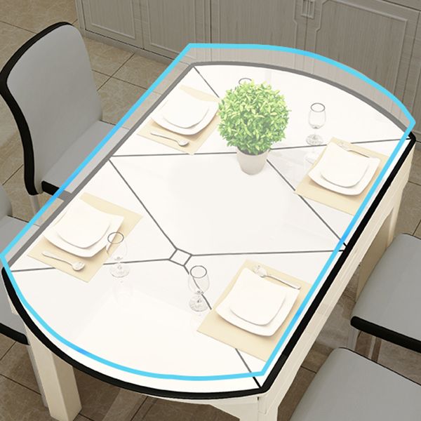 Table à manger extensible de bureau en verre moderne, base en chêne pour salle à manger