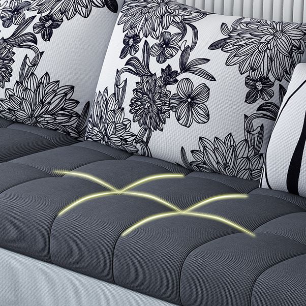 82.67"Long Square Arms Sofa for Living Room Contemporary with Sewn Pillow Back Clearhalo 'furn' 'furn_sofas' 'Furniture' 'Living Room Furniture' 'Sofa' 'sofas' 1200x1200_59de9b3b-cbd9-422c-9887-22200cd5b2b9