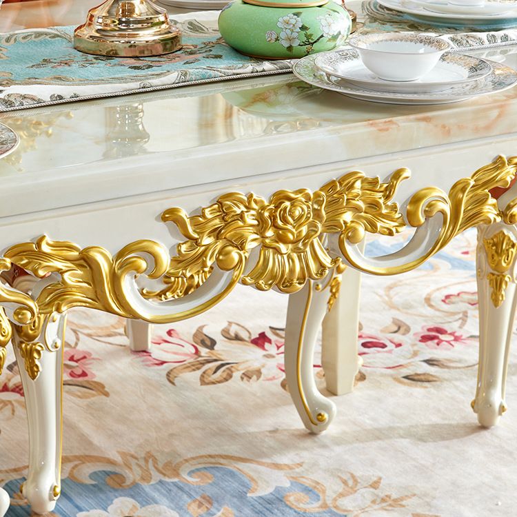 Luxury Style Scratch Resistant Table 4 Legs Base Rectangle Marble Table for Home Clearhalo ' dining_table' 'Dining Tables & Seating' 'Dining Tables' 'furn' 'furn_dining_table' 'Furniture' 'furniture_dining_table' 'Kitchen & Dining Furniture' 'kitchen&dining_furn' 'kitchen' 'kitchen_dining_table' 1200x1200_59df1f5c-a398-44bb-a687-9c8bda75a4c3