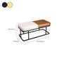 Metal Entryway Bench Modern Rectangle Seating Bench with Upholstered Clearhalo 'Benches' 'Chairs & Seating' 'furn' 'furn_benches' 'Furniture' 'Living Room Furniture' 1200x1200_59e23755-a121-41df-abce-3ab4a064c7f2