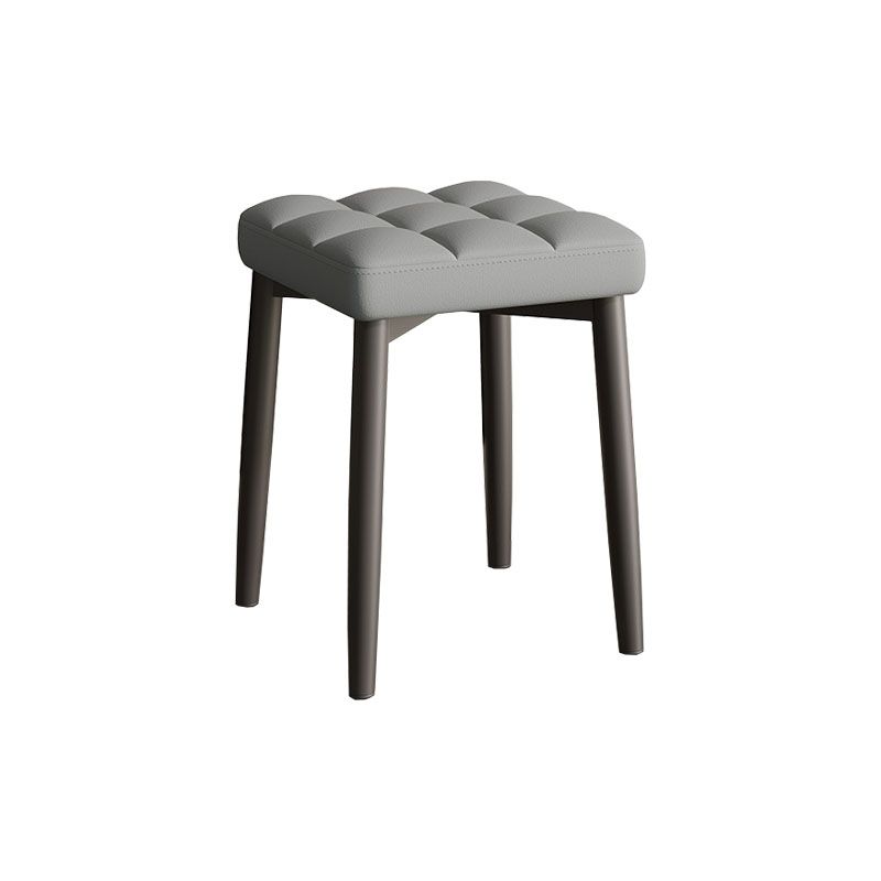 Solid Color Leather Standard Stool Modern Simple Square Stool Clearhalo 'furn' 'furn_ottomans_poufs' 'Furniture' 'Living Room Furniture' 'Ottomans & Poufs' 'ottomans_poufs' 1200x1200_59e41998-7a4f-4512-b1fe-3021ebe82b46