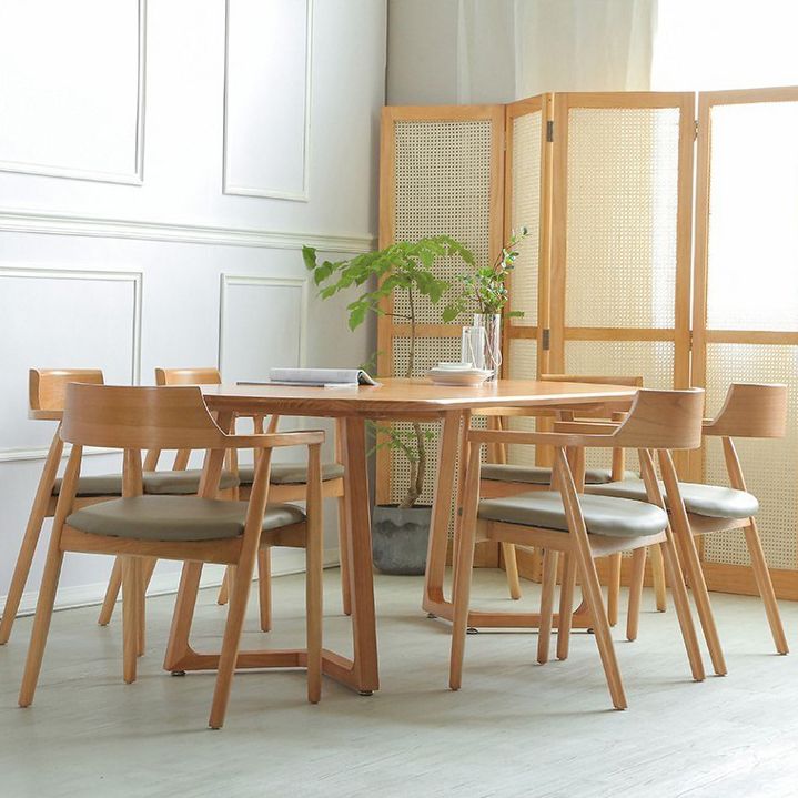 Modern Style Oval Office Desk Wood Wood Writing Writing Desk for Home