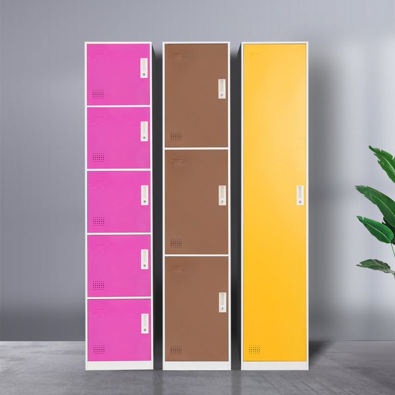 Scharnierende metalen garderobe armoire met slot eigentijdse garderobe -kast