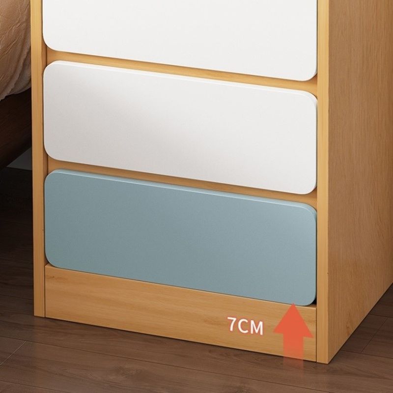 Moderno imitazione in legno tavolo da notte a apertura a 1 comodino con cassetto