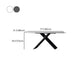 Black Frame Pedestal Casual Dining Table Modern Rectangle Dining Table with Stone Top Clearhalo 'Dining Tables & Seating' 'Dining Tables' 'dining_table' 'furn' 'furn_dining_table' 'Furniture' 'Kitchen & Dining Furniture' 1200x1200_59e856e0-fb99-4593-9d4f-052deebdaf92