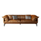 Brown Leather/Faux Leather Sectional Pillow Top Arm for Living Room Clearhalo 'furn' 'furn_sectionals' 'Furniture' 'furniture_sectionals' 'kitchen' 'kitchen_sectionals' 'Living Room Furniture' 'Sectionals' 1200x1200_59eb1000-99f5-440c-bf0b-8d9fc159a692