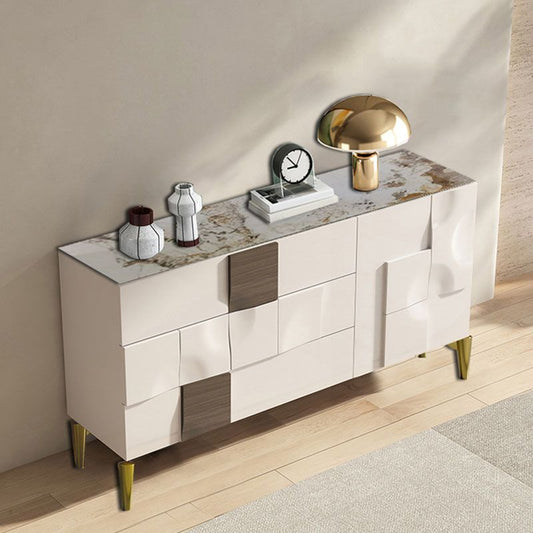 Glam Sideboard Gabinetto del salotto tavolo da soggiorno con cassetti e conservazione