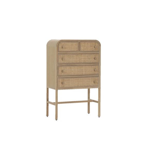 Contemporary Rectangle Chest Straight Legs with 5 Drawers Accent Chest Clearhalo 'Cabinets & Chests' 'cabinets_chests' 'furn' 'furn_cabinets_chests' 'Furniture' 'Living Room Furniture' 1200x1200_59ec3c26-8c44-4256-918a-8ac9a5029c01