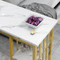 Glam Style Rectangle Wood Bar Height Pub Table for Living Room Clearhalo 'Bar Furniture' 'Bar Tables' 'bar_tables' 'furn' 'furn_bar_tables' 'Furniture' 'Kitchen & Dining Furniture' 1200x1200_59efc1f6-f07b-4d15-9297-15d550413e10