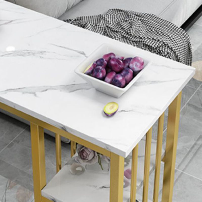 Glam Style Rectangle Wood Bar Height Pub Table for Living Room Clearhalo 'Bar Furniture' 'Bar Tables' 'bar_tables' 'furn' 'furn_bar_tables' 'Furniture' 'Kitchen & Dining Furniture' 1200x1200_59efc1f6-f07b-4d15-9297-15d550413e10
