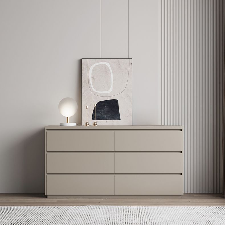 Modern Storage Chest Dresser Wooden Storage Chest with 6 Drawers Clearhalo 'Bedroom Furniture' 'Dressers & Chests' 'dressers_chests' 'furn' 'furn_dressers_chests' 'Furniture' 1200x1200_59f128f4-643a-4e1b-95e9-35812b05d973