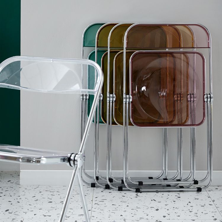 Open Back Dining Side Chair Foldable Armless Dining Chairs with Metal Legs Clearhalo ' kitchen&dining_furn' 'Dining Chairs' 'Dining Tables & Seating' 'dining_chair' 'furn' 'furn_dining_chair' 'Furniture' 'furniture_dining_chair' 'Kitchen & Dining Furniture' 'kitchen' 1200x1200_59f48f20-f157-465b-92b8-0ff9bf179db8