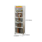 11.81"W Bookcase Contemporary Style Pure White Bookshelf for Home Office Clearhalo 'Bookcases' 'furn' 'furn_bookcases' 'Furniture' 'furniture_bookcases' 'Office Furniture' 1200x1200_59f967d3-f23d-470a-8c3e-24405ee4f439