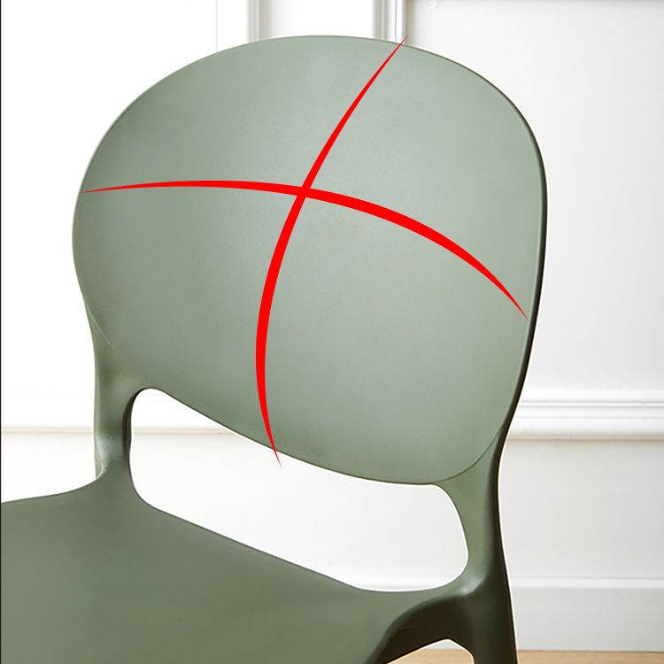 Scandinavian Plastic Dining Chair Open Back Side Chair with 4 Legs for Home Use Clearhalo ' kitchen&dining_furn' 'Dining Chairs' 'Dining Tables & Seating' 'dining_chair' 'furn' 'furn_dining_chair' 'Furniture' 'furniture_dining_chair' 'Kitchen & Dining Furniture' 'kitchen' 1200x1200_59f97b23-599b-48b5-a9d7-edaa9853b786