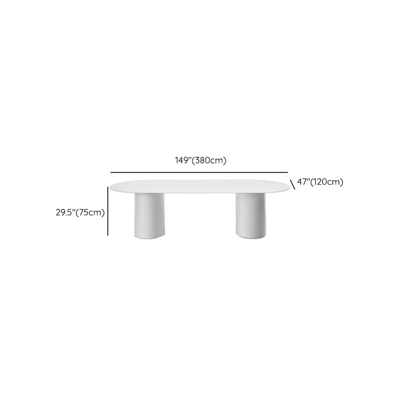 ソリッドウッドオーバルオフィスデスク会議室のための現代的なライティングデスク