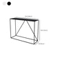 Rectangle Table accent de console contemporaine