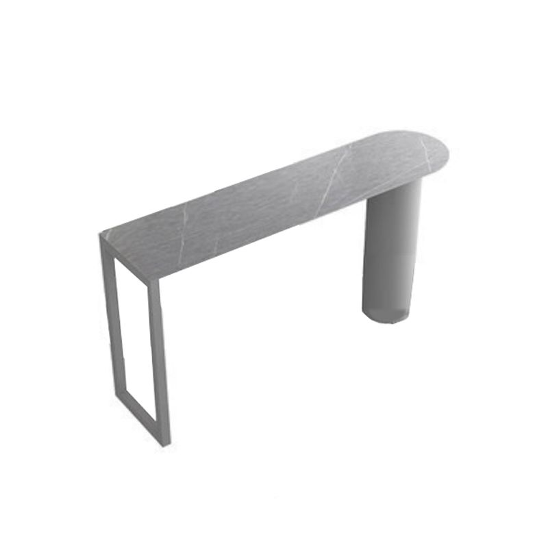 Sintered Stone Bistro Bar Table Double Pedestal Bar Table for Kitchen Clearhalo 'Bar Furniture' 'Bar Tables' 'bar_tables' 'furn' 'furn_bar_tables' 'Furniture' 'Kitchen & Dining Furniture' 1200x1200_59fb0d8c-2ee6-415b-82a2-e0a4a290c0ba