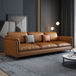 Rectangular Sofa with Pillow Back and Sponge Seat Filled with Imitation Leather Cushions Clearhalo 'furn' 'furn_sofas' 'Furniture' 'furniture_sofas' 'kitchen' 'kitchen_sofas' 'Living Room Furniture' 'Sofa' 'sofas' 1200x1200_59fb15f4-e586-4677-9dbc-d1e4e59895d6