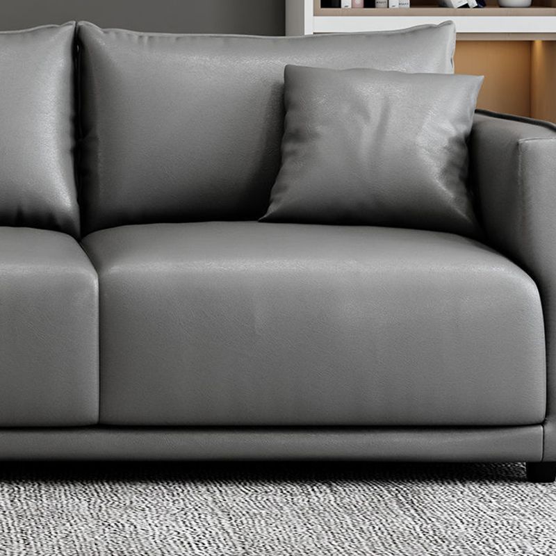 Modern 3-seater Sofa Three Pillows Back Couch with Square Arms for Apartment Clearhalo 'furn' 'furn_sofas' 'Furniture' 'furniture_sofas' 'Living Room Furniture' 'Sofa' 'sofas' 1200x1200_59fca091-0e88-4bca-9f1d-bdb21800a860