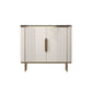 Gambe metalliche Sideboard bianca Tabella 35,4 "supporto a buffet alto con archiviazione