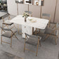 Foldable Sintered Stone Dining Table Modern Rectangle Table with Trestle Base Clearhalo 'Dining Tables & Seating' 'Dining Tables' 'dining_table' 'furn' 'furn_dining_table' 'Furniture' 'furniture_dining_table' 'Kitchen & Dining Furniture' 'kitchen' 'kitchen_dining_table' 1200x1200_5a016e29-8584-4e49-8498-17f8bbb55f65