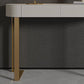 Glam Console Table Stone Console Accent Table for Hall , 16 inch Wide