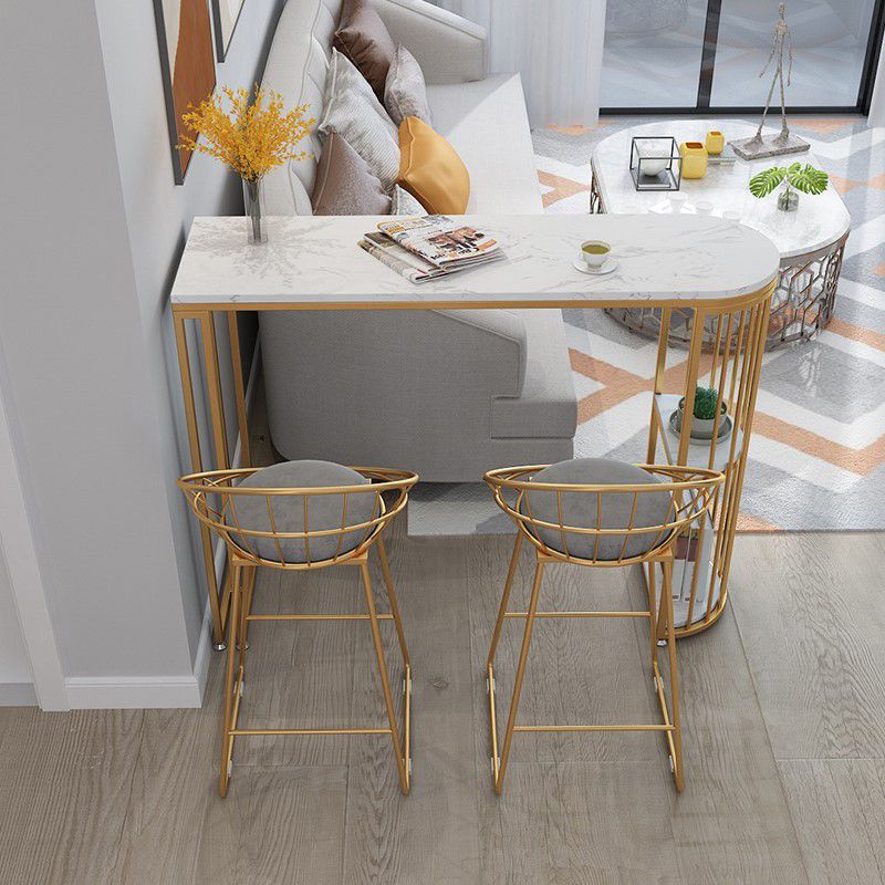 Glam Pub Table Tavolo da bar speciale con doppio piedistallo per uso interno