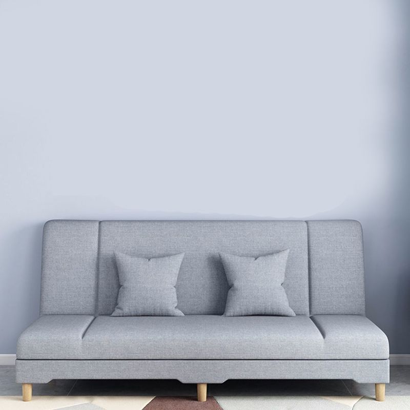 31.5 "Hコンテンポラリーコットンブレンドアームレスコンバーチブルスリーパーソファ2枕付き