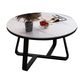 Table de cocktail ovale en pierre Glam Table de cocktail basse simple standard