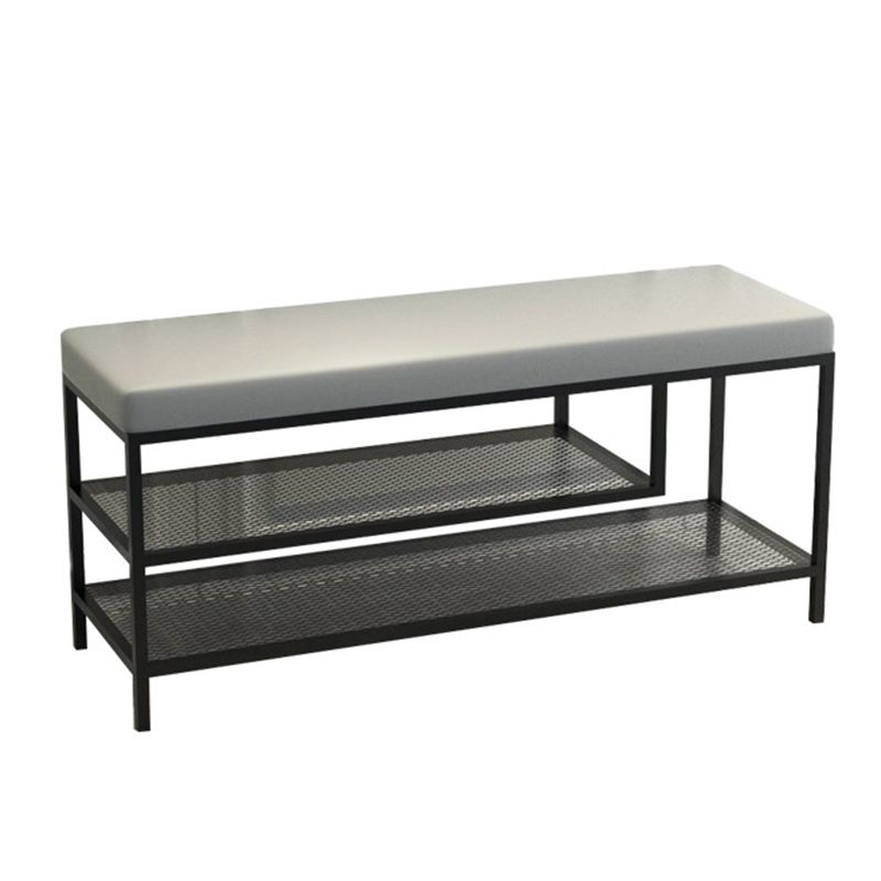 12.6" Wide Upholstered Entryway Bench with Storage Bench with Metal Legs Clearhalo 'Benches' 'Chairs & Seating' 'furn' 'furn_benches' 'Furniture' 'Living Room Furniture' 1200x1200_5a05b588-63c5-4886-8e04-abc7bad4233a
