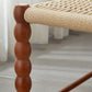 Tropical Seating Bench Solid Wood Rectangle Bench for Bedroom