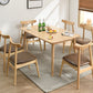 Modern Style Solid Wood Dining Table Rectangle Table with 4 Legs for Home Clearhalo ' dining_table' 'Dining Tables & Seating' 'Dining Tables' 'furn' 'furn_dining_table' 'Furniture' 'furniture_dining_table' 'Kitchen & Dining Furniture' 'kitchen&dining_furn' 'kitchen' 'kitchen_dining_table' 1200x1200_5a080203-0302-4c65-9e8e-d529cb35647c