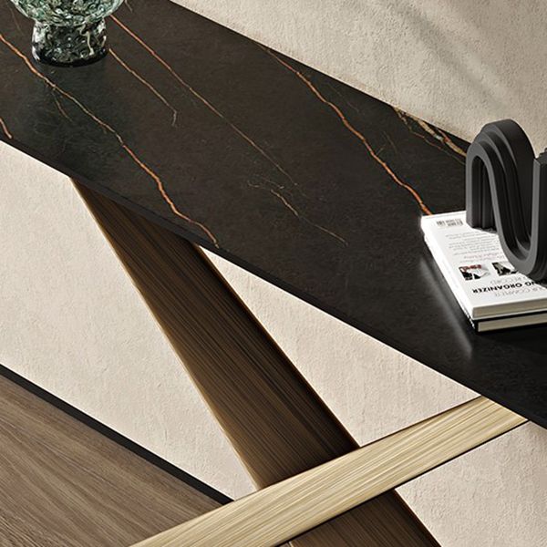 16 inch Wide Modern Console Table Rectangle Stone Sofa Console Table Clearhalo 'Console Tables' 'console_tables' 'Entry & Mudroom Furniture' 'furn' 'furn_console_tables' 'Furniture' 1200x1200_5a097280-dc41-4b2d-918c-859c7bc6bf78