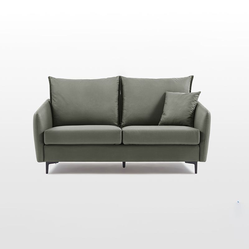 34.3" Wide Contemporary Style Sofa Faux Leather Seating with Pillows Clearhalo 'furn' 'furn_sofas' 'Furniture' 'Living Room Furniture' 'Sofa' 'sofas' 1200x1200_5a0985d6-d614-4dfc-bcbd-86ceabbf1cb0