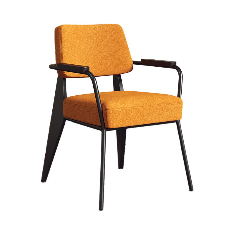 Silla de estilo industrial tapizado silla de comedor abierta para interiores para interiores