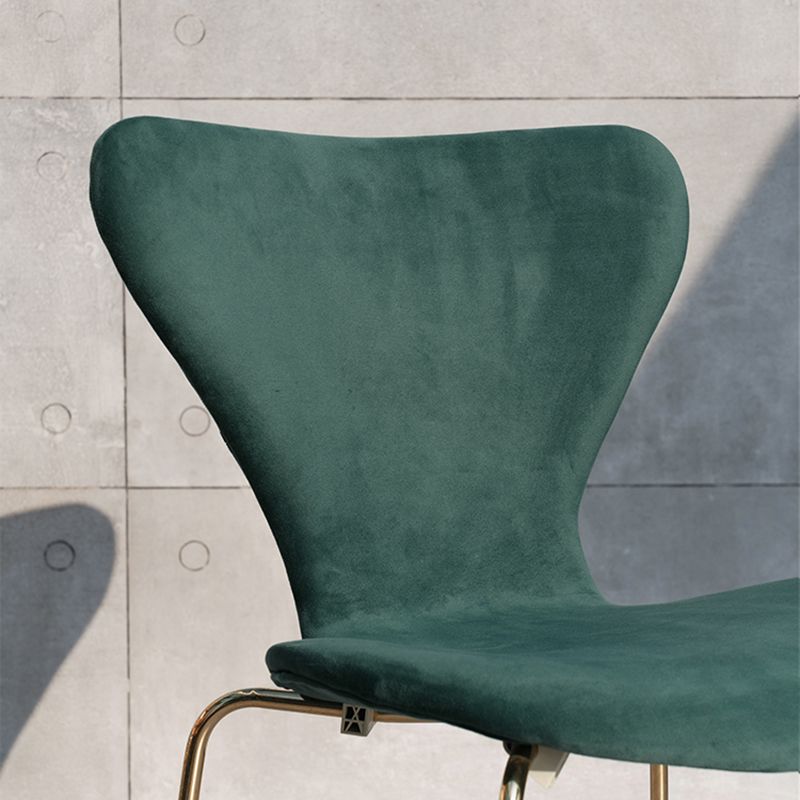 Modern Style Linen Fabric Dining Chairs Solid Back Armless Dining Single Chair Clearhalo ' kitchen&dining_furn' 'Dining Chairs' 'Dining Tables & Seating' 'dining_chair' 'furn' 'furn_dining_chair' 'Furniture' 'furniture_dining_chair' 'Kitchen & Dining Furniture' 'kitchen' 1200x1200_5a0b68e4-89a6-4c12-80c4-40a6eb6a2306