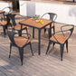 Modern Style Table Set 1/2/5/7 Pieces Dining Set for Outdoor Clearhalo 'Dining Room Sets' 'Dining Tables & Seating' 'dining_room_set' 'furn' 'furn_dining_room_set' 'Furniture' 'Kitchen & Dining Furniture' 1200x1200_5a0bc8c8-5edd-4719-9020-61d72d9b8b9a
