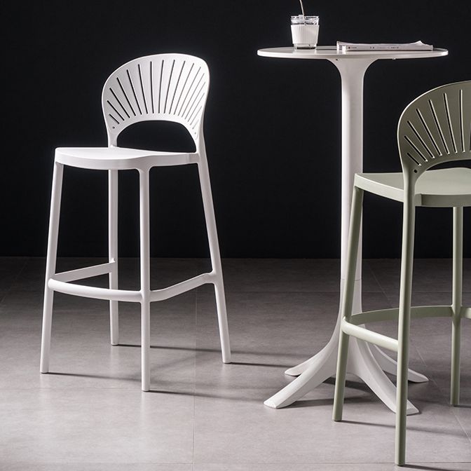Plastic Contemporary Kitchen Dining Room Armless Stool Full Back Bar Stool Clearhalo 'Bar Furniture' 'Bar Stools' 'bar_stools' 'furn' 'furn_bar_stools' 'furniture_bar_stools' 'Kitchen & Dining Furniture' 'kitchen&dining_furn' 'kitchen' 'kitchen_furn' Furniture' 1200x1200_5a0d6def-bc98-4747-a81c-542ac7fba111