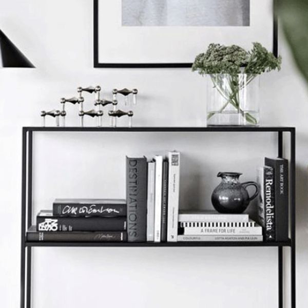 Modern de 31.5 "de altura Table de acento de acento de hierro de la consola para el salón