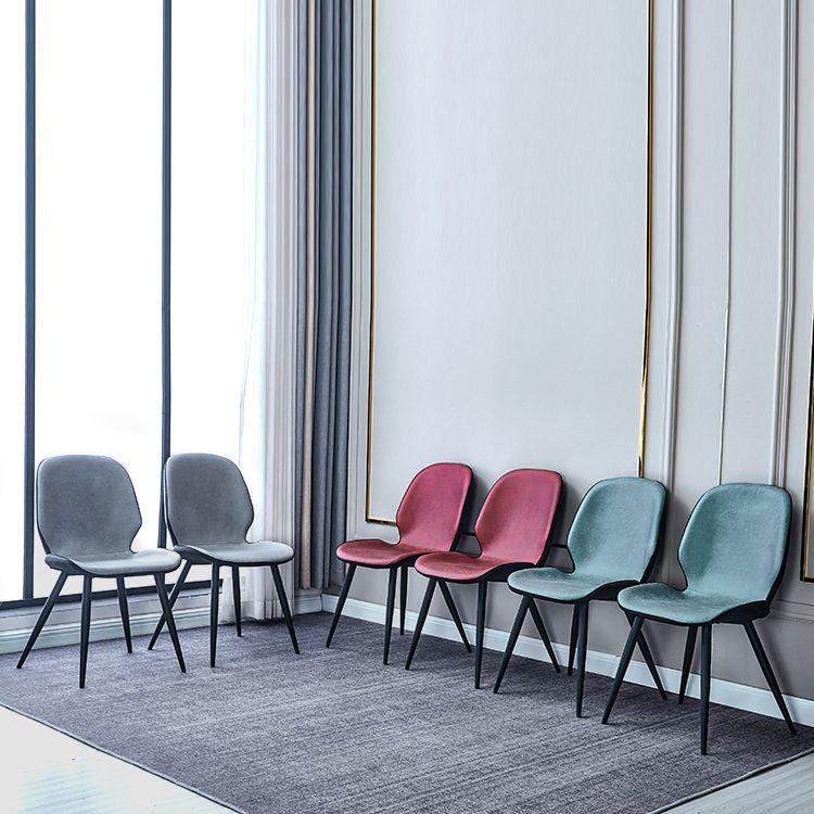 Contemporary Parsons Side Chair Matte Finish Armless Chair for Brasserie Clearhalo ' kitchen&dining_furn' 'Dining Chairs' 'Dining Tables & Seating' 'dining_chair' 'Furniture' 'furniture_dining_chair' 'Kitchen & Dining Furniture' 'kitchen' 1200x1200_5a0e6f81-291b-488b-bb8e-e4eab05c9c95