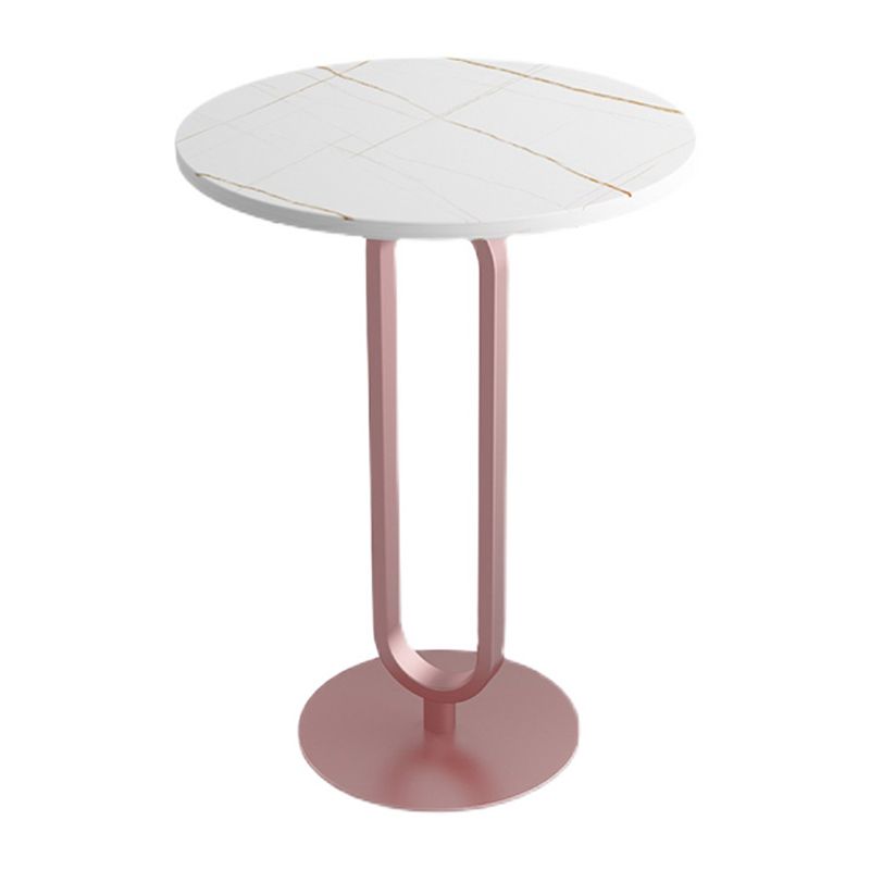 Einfacher runder Couchtisch aus Metall, moderner Cocktailtisch für das Wohnzimmer