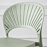 Casa escandinava Heces de espalda baja Matte Barstool de plástico