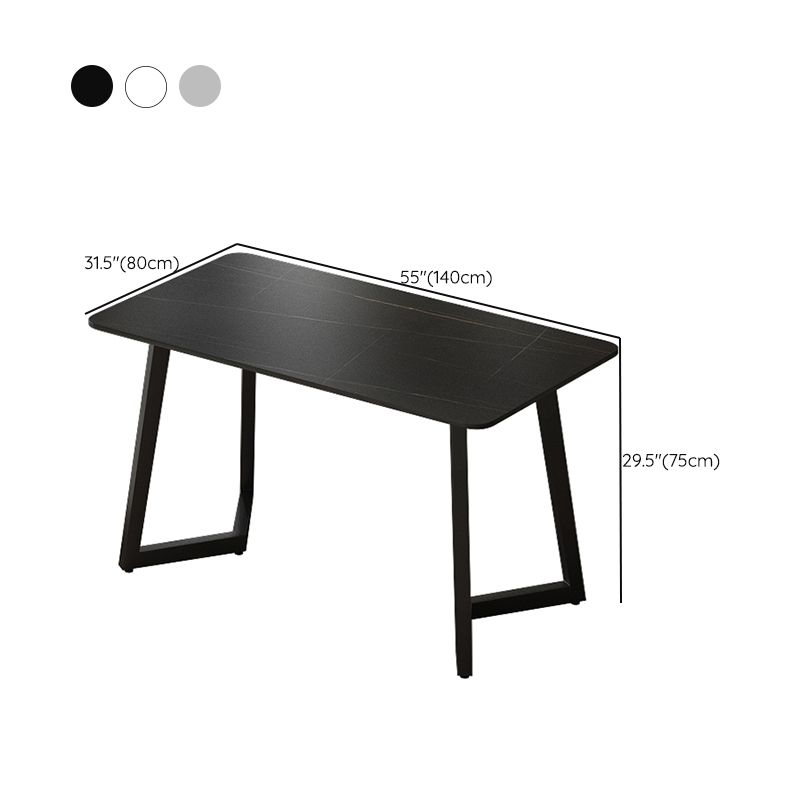 Bureau industriel rectangulaire du bureau à domicile avec des jambes en métal