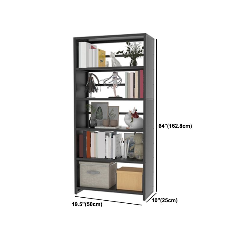 Scaffali di libri aperti da 10 "a livello standard e acciaio con ripiani rettangolari