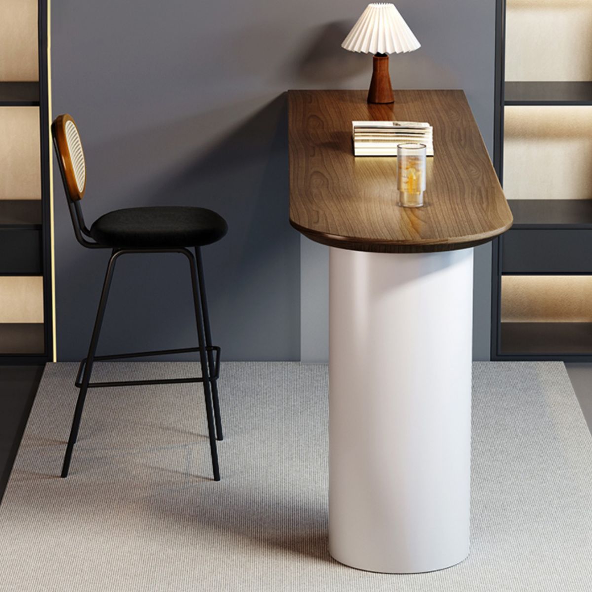 Industrial 1/2 Pieces Bar Table Set Rectangle Pine Wood Counter Table with High Stools Clearhalo 'Bar Furniture' 'furn' 'furn_home_bar_bar_sets' 'Furniture' 'Home Bars & Bar Sets' 'home_bar_bar_sets' 'Kitchen & Dining Furniture' 1200x1200_5a123a77-d9fa-46f1-b9b2-e64ba7dca399