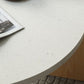 Stone and Solid Wood Coffee or End Table Contemporary Coffee Table in Beige
