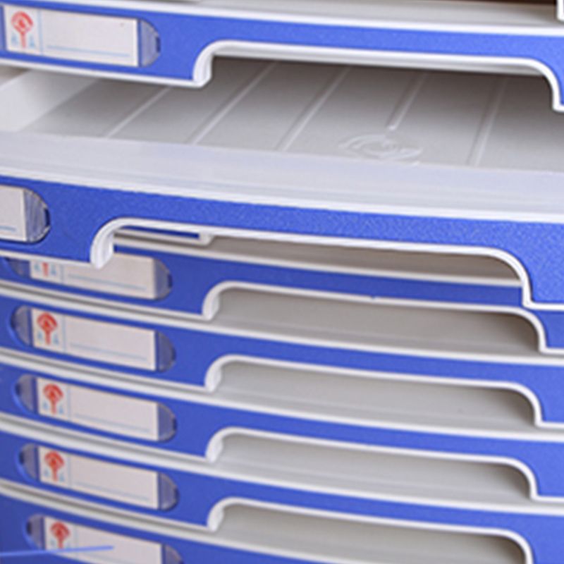 Archivo de cajones de bloqueo de plástico de gabinete costero para la oficina