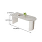 White Two Base Dining Table Modern White Stone Top Dining Table for Living Room Clearhalo 'Dining Tables & Seating' 'Dining Tables' 'dining_table' 'furn' 'furn_dining_table' 'Furniture' 'furniture_dining_table' 'Kitchen & Dining Furniture' 1200x1200_5a1a0c5b-e6f4-4863-ac45-cd3636532817