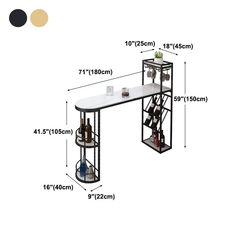 Sled Marble Pub Height Dining Table Modern Storage Counter Height Dining Table Clearhalo 'Bar Furniture' 'Bar Tables' 'bar_tables' 'furn' 'furn_bar_tables' 'Furniture' 'furniture_bar_tables' 'Kitchen & Dining Furniture' 'kitchen&dining_furn' 'kitchen' 1200x1200_5a1b98d1-abbc-4801-acd2-bd0216fdeb5a