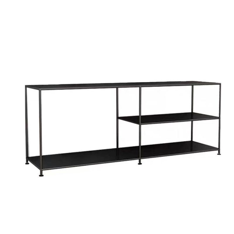 Industrial Style TV Stand Metal TV Console with Open Storage Clearhalo 'furn' 'furn_tv_stands_entertainment_centers' 'Furniture' 'Living Room Furniture' 'TV Stands & Entertainment Centers' 'TV Stands & Media Storage Furniture' 'tv_stands_entertainment_centers' 1200x1200_5a2063e6-1c0a-4b57-8e29-329272a3ced7